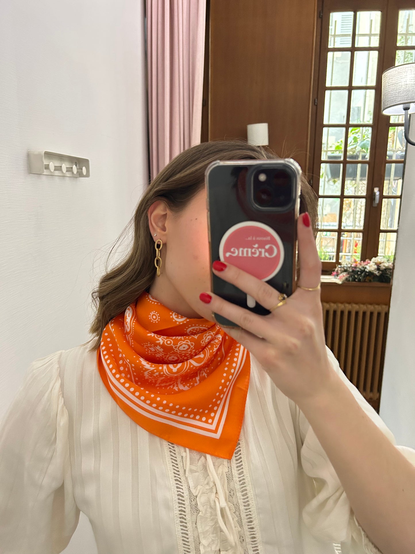 Foulard Eva orange
