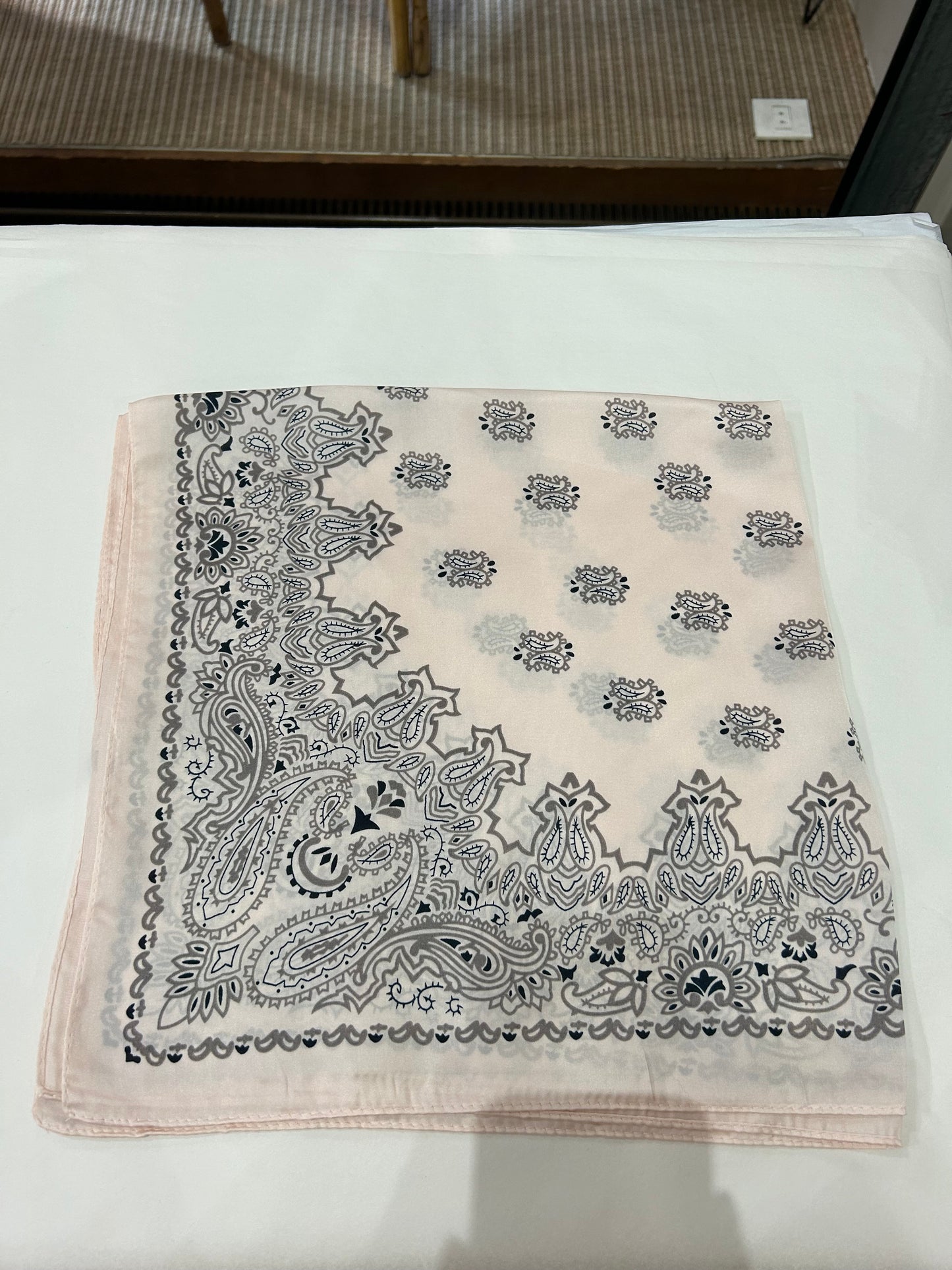 Foulard Astrid rose pale
